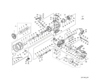 SHIMANO] Genuine Spare Parts for 24 STRADIC SW 4000HG Product Code