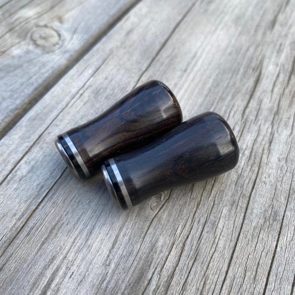 Photo9: [FHF/fishing house freedom] Wood Handle Knob Round Shape Ebony (1 piece) F-20 (9)