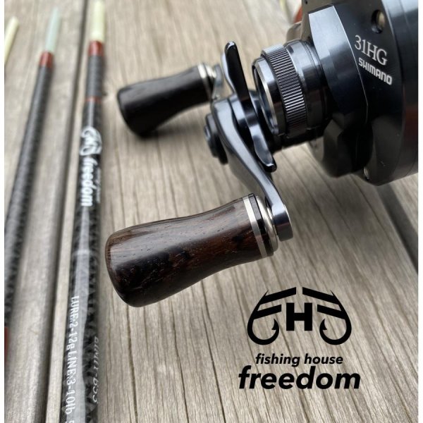 Photo4: [FHF/fishing house freedom] Wood Handle Knob Round Shape Ebony (1 piece) F-20 (4)
