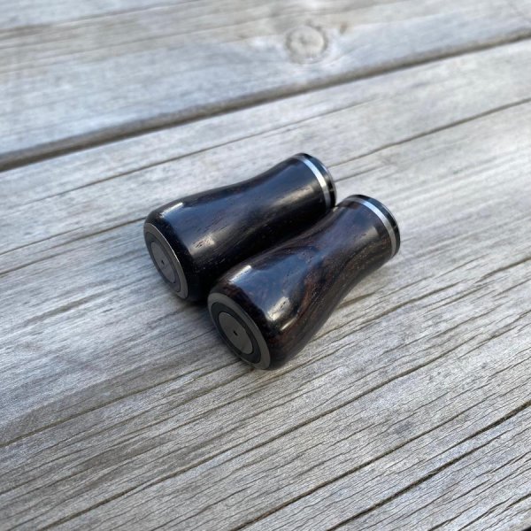 Photo13: [FHF/fishing house freedom] Wood Handle Knob Round Shape Ebony (1 piece) F-20 (13)