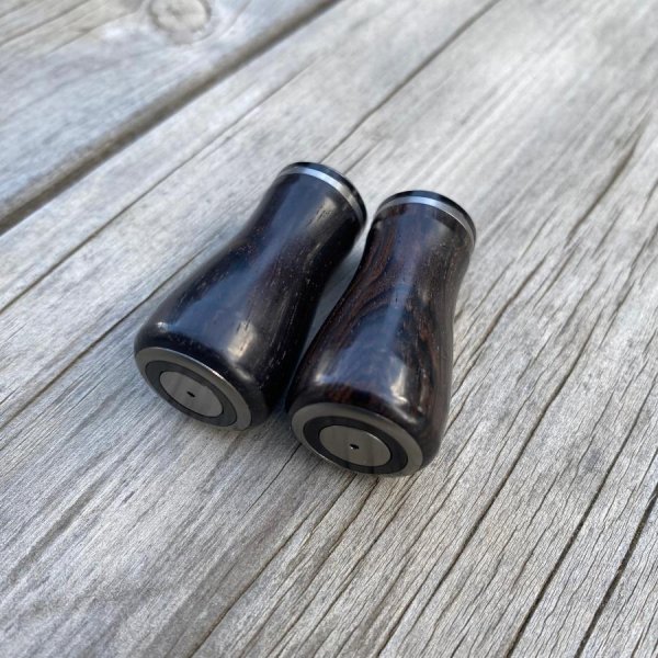 Photo12: [FHF/fishing house freedom] Wood Handle Knob Round Shape Ebony (1 piece) F-20 (12)