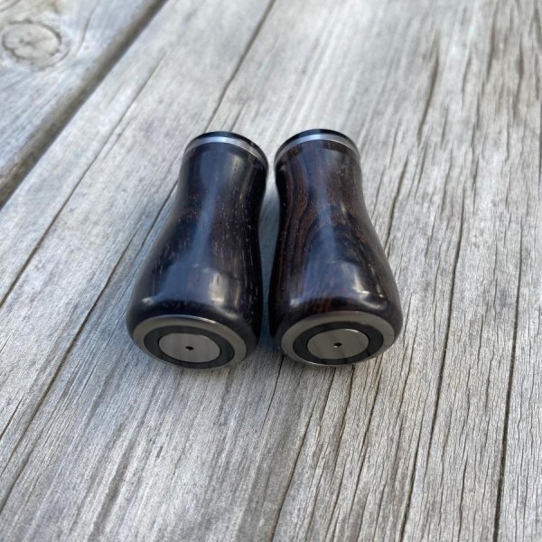 Photo11: [FHF/fishing house freedom] Wood Handle Knob Round Shape Ebony (1 piece) F-20 (11)