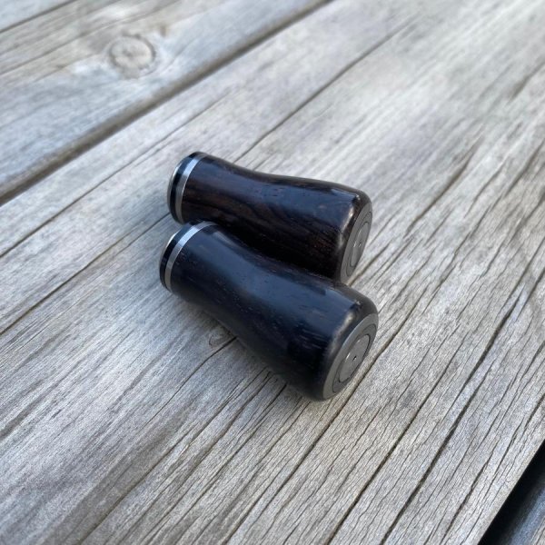 Photo10: [FHF/fishing house freedom] Wood Handle Knob Round Shape Ebony (1 piece) F-20 (10)