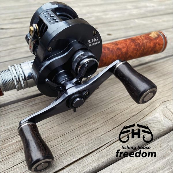 Photo2: [FHF/fishing house freedom] Wood Handle Knob Round Shape Ebony (1 piece) F-20 (2)