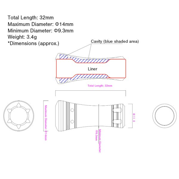 Photo3: [I.Works] Original Handle Knob [fin-g] (1 piece) (3)