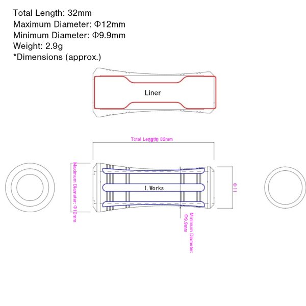 Photo3: [I.Works] Original Handle Knob [ponte] (1 piece) (3)