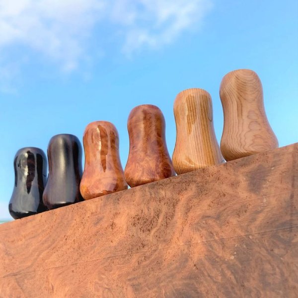 Photo5: [Pletry] Selected Natural Wood Small Gourd Knob (1 piece) (5)