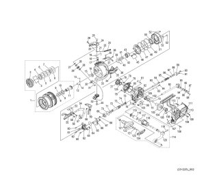 SHIMANO] 23 BB-X DESPINA Genuine Parts List - Schematic Diagram