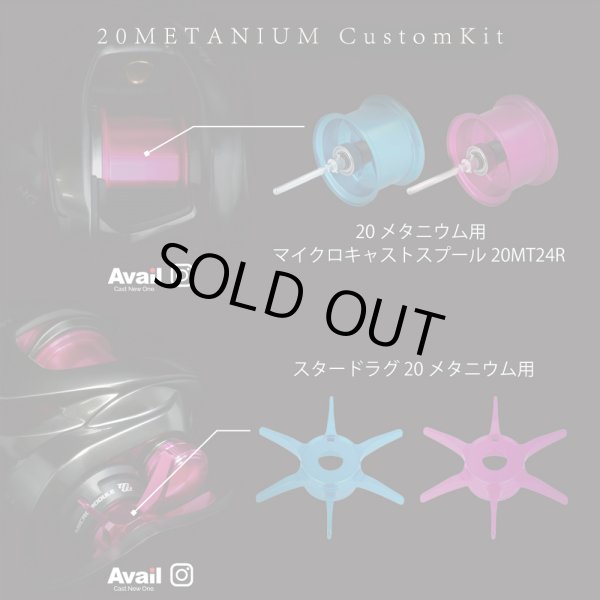 Photo6: [Avail] SHIMANO 20 Metanium Custom Kit (Spool, Star Drag, Mechanical Brake Knob, Level Wind Guide, Dial Plate 5-Piece Set) [JP-20MT-CSTM-KIT-24R] (6)
