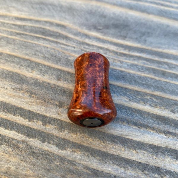 Photo5: [FHF/fishing house freedom] Wood Handle Knob Paddle Type 2 Premium Padouk Burl (“Karin Burl”) (1 piece) F-26 (5)