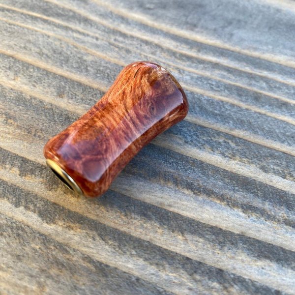 Photo11: [FHF/fishing house freedom] Wood Handle Knob Paddle Type 2 Padouk (“Karin”) (1 piece) F-22 (11)