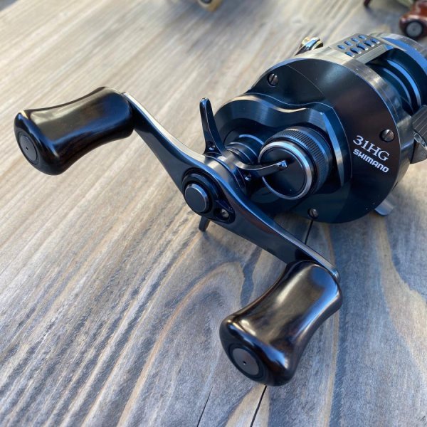 Photo3: [FHF/fishing house freedom] Wood Handle Knob Paddle Type 2 Ebony (1 piece) F-23 (3)