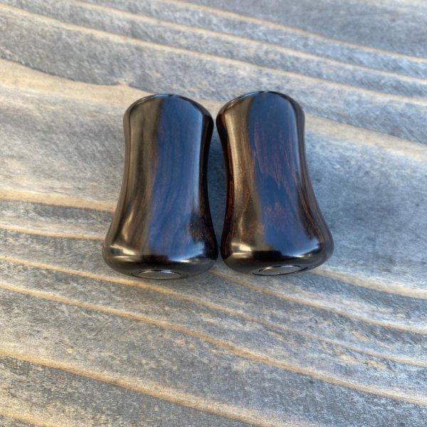 Photo11: [FHF/fishing house freedom] Wood Handle Knob Paddle Type 2 Ebony (1 piece) F-23 (11)