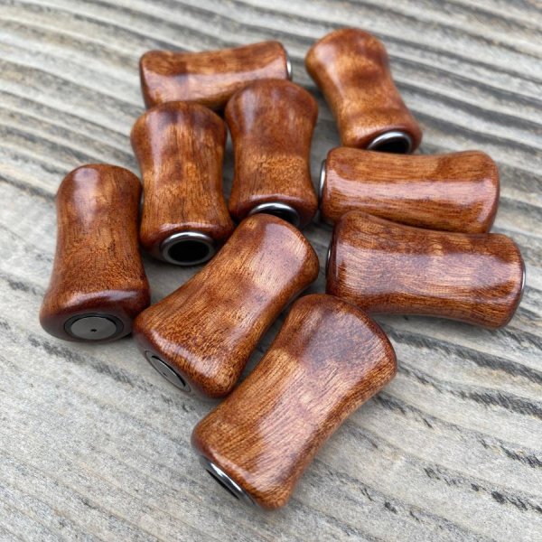 Photo5: [FHF/fishing house freedom] Wood Handle Knob Paddle Type 2 Sapele Mahogany (1 piece) F-28 (5)