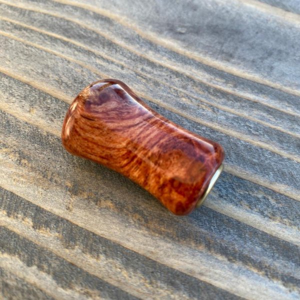 Photo12: [FHF/fishing house freedom] Wood Handle Knob Paddle Type 2 Padouk (“Karin”) (1 piece) F-22 (12)