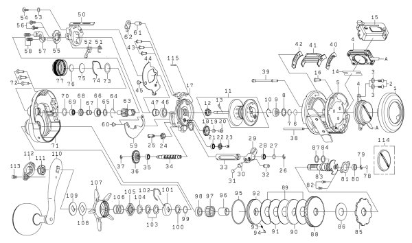 Photo1: [DAIWA] Genuine Spare Parts for 21 BASARA IC 250PL Product code: 00621057 **Back-order (Shipping in 3-4 weeks after receiving order) (1)