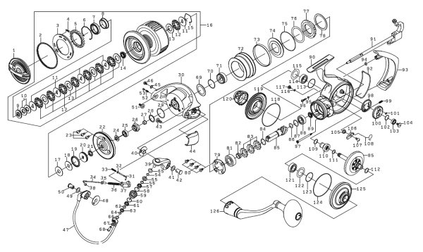 Photo1: [DAIWA] Genuine Spare Parts for 25 SALTIGA 18000-H Product code: 00065086 **Back-order (Shipping in 3-4 weeks after receiving order) (1)