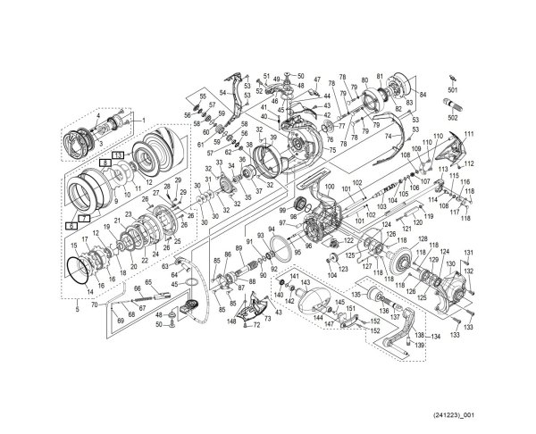Photo1: [SHIMANO] Genuine Spare Parts for 25 STELLA SW 14000XG Product Code: 047595 **Back-order (Shipping in 3-4 weeks after receiving order) (1)