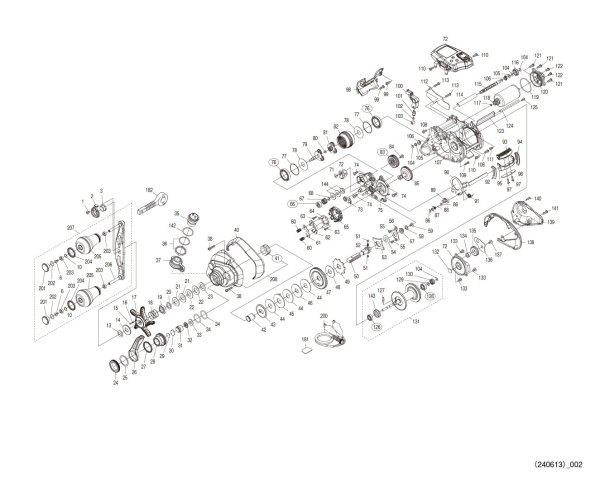 Photo1: [SHIMANO] Genuine Spare Parts for 23-24 Force Master 600 DH LEFT Product code: 045089 **Back-order (Shipping in 3-4 weeks after receiving order) (1)