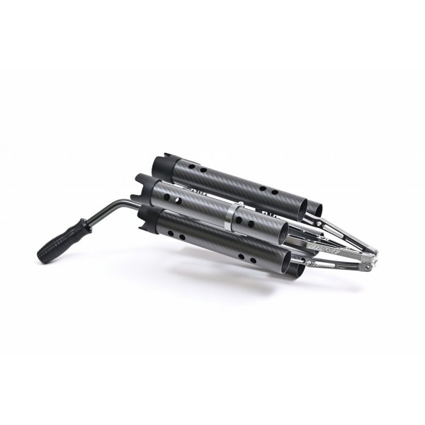 Photo2: ★2025 Model★ [DLIVE] Rod Stand FORCE “Force” Matte Carbon 6-Holder Complete Pack (2)