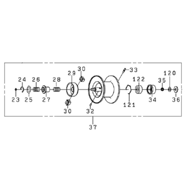 Photo1: [DAIWA Genuine] 25 HRF TW PE SPECIAL Spare Spool **Back-order (Shipping in 3-4 weeks after receiving order) (1)