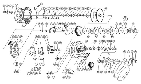 Photo1: [DAIWA] Genuine Spare Parts for 25 SALTIGA 35 Product code: 00631528 **Back-order (Shipping in 3-4 weeks after receiving order) (1)