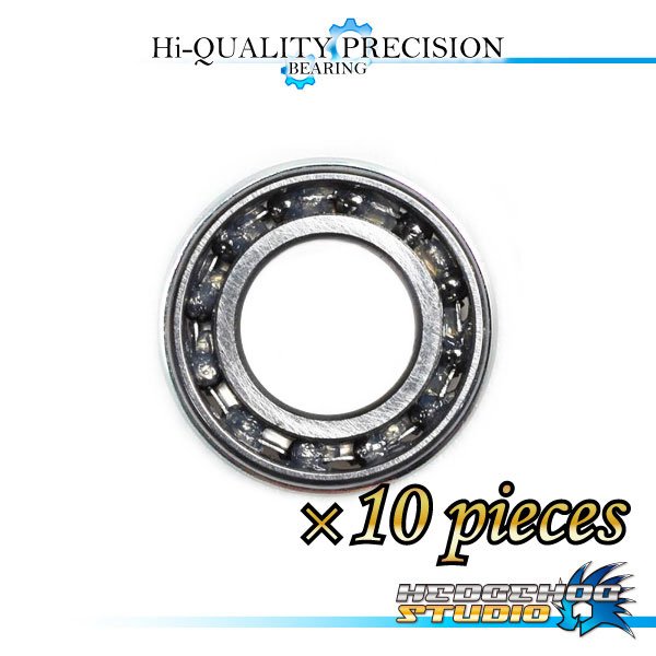 Photo1: [10 pieces] HRCB-1370Hi ID 7mm x OD 13mm x T 3mm [HRCB Corrosion-Resistant Bearing] - Open Type (10pcs) (1)