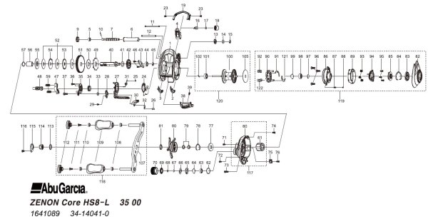 Photo1: [ABU] Genuine Spare Parts for ZENON Core HS8-L Product code: 1641089 **Back-order (Shipping in 3-4 weeks after receiving order) (1)