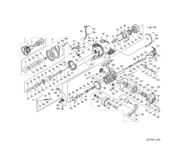 Photo1: [SHIMANO] Genuine Spare Parts for 26 STELLA SW 4000HG Product Code: 047472 **Back-order (Shipping in 3-4 weeks after receiving order) (1)