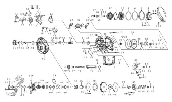Photo1: [DAIWA] Genuine Spare Parts for 26 SILVER WOLF CT SV TW PE SPECIAL 8.5L Product code: 00631611 **Back-order (Shipping in 3-4 weeks after receiving order) (1)