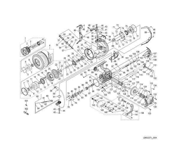 Photo1: [SHIMANO] Genuine Spare Parts for 26 STELLA SW 30000 Product Code: 047625 **Back-order (Shipping in 3-4 weeks after receiving order) (1)