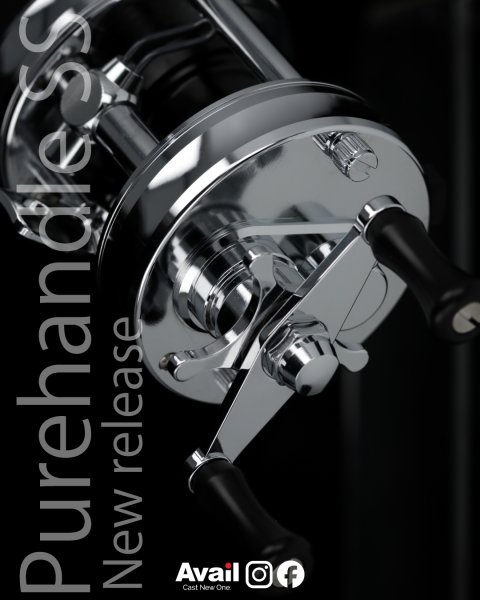 Photo2: [Avail] Pure Handle SS for ABU/ISUZU/DAIWA] 50/55mm (2)
