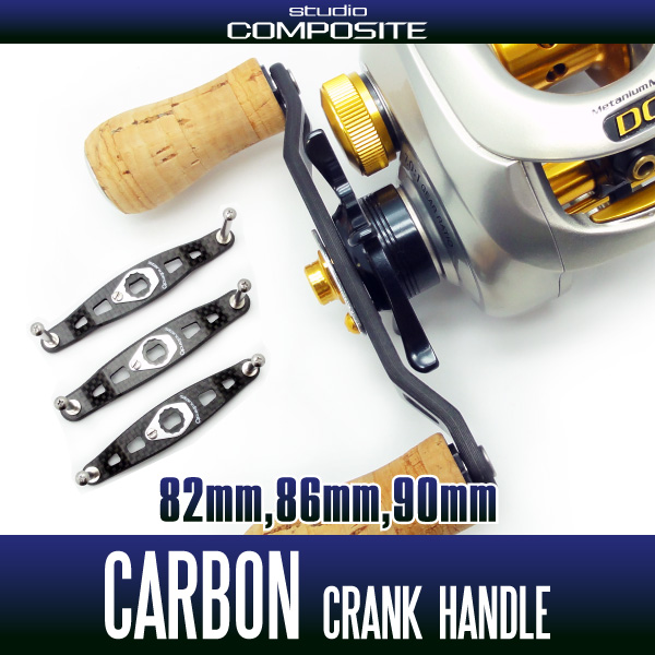[Studio Composite] Carbon Crank Handle for RC-BJ Bay jigging 【XL fit knob】  【65-75mm,75-85mm】