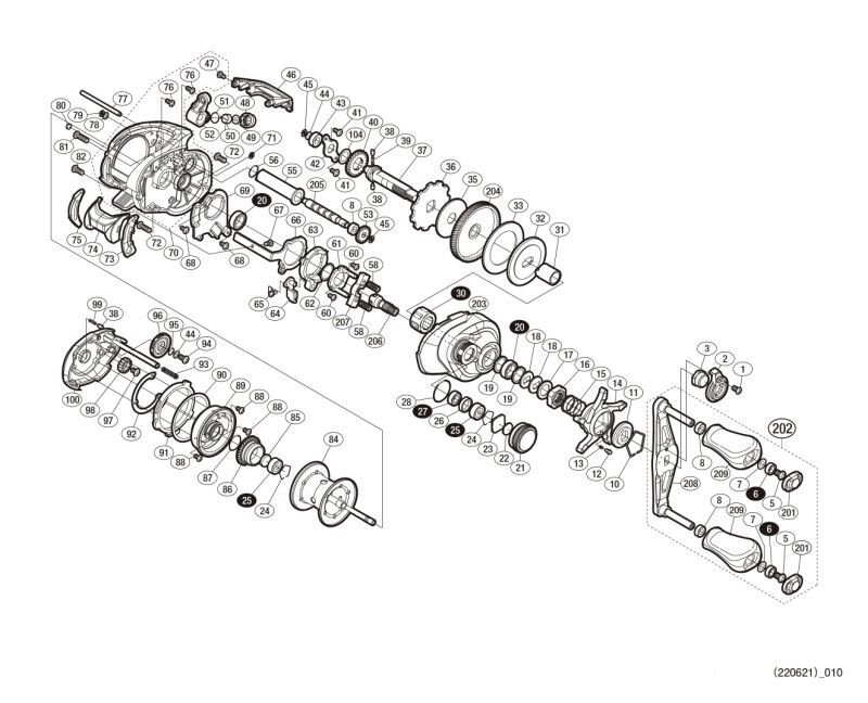 SHIMANO] Genuine Spare Parts for 19 Scorpion MGL 150 HG Product